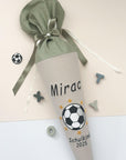 Schultüte Fussballstern Khaki