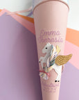 Schultüte Pegasus in Rosa