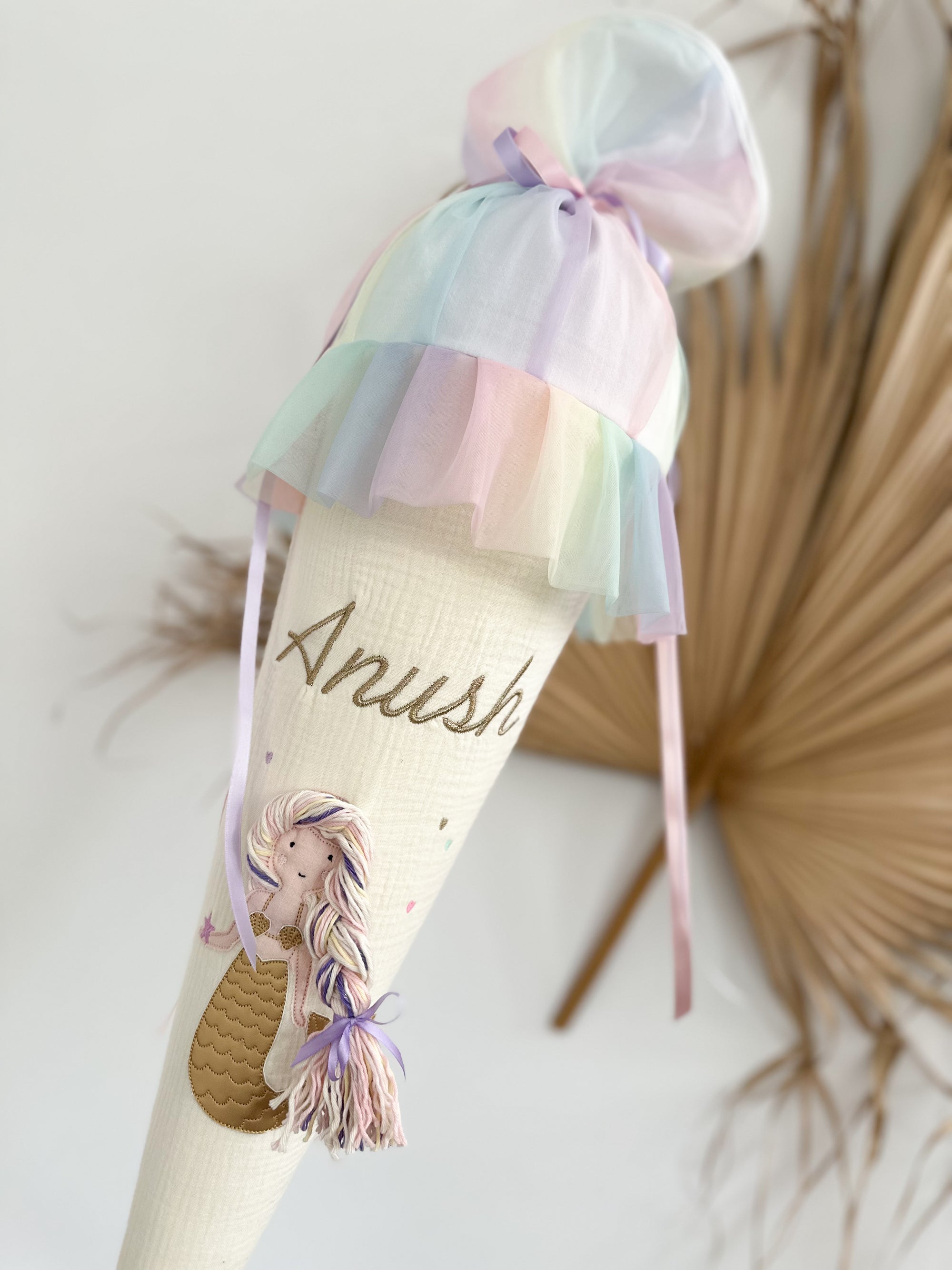 Schultüte Regenbogen Meerjungfrau