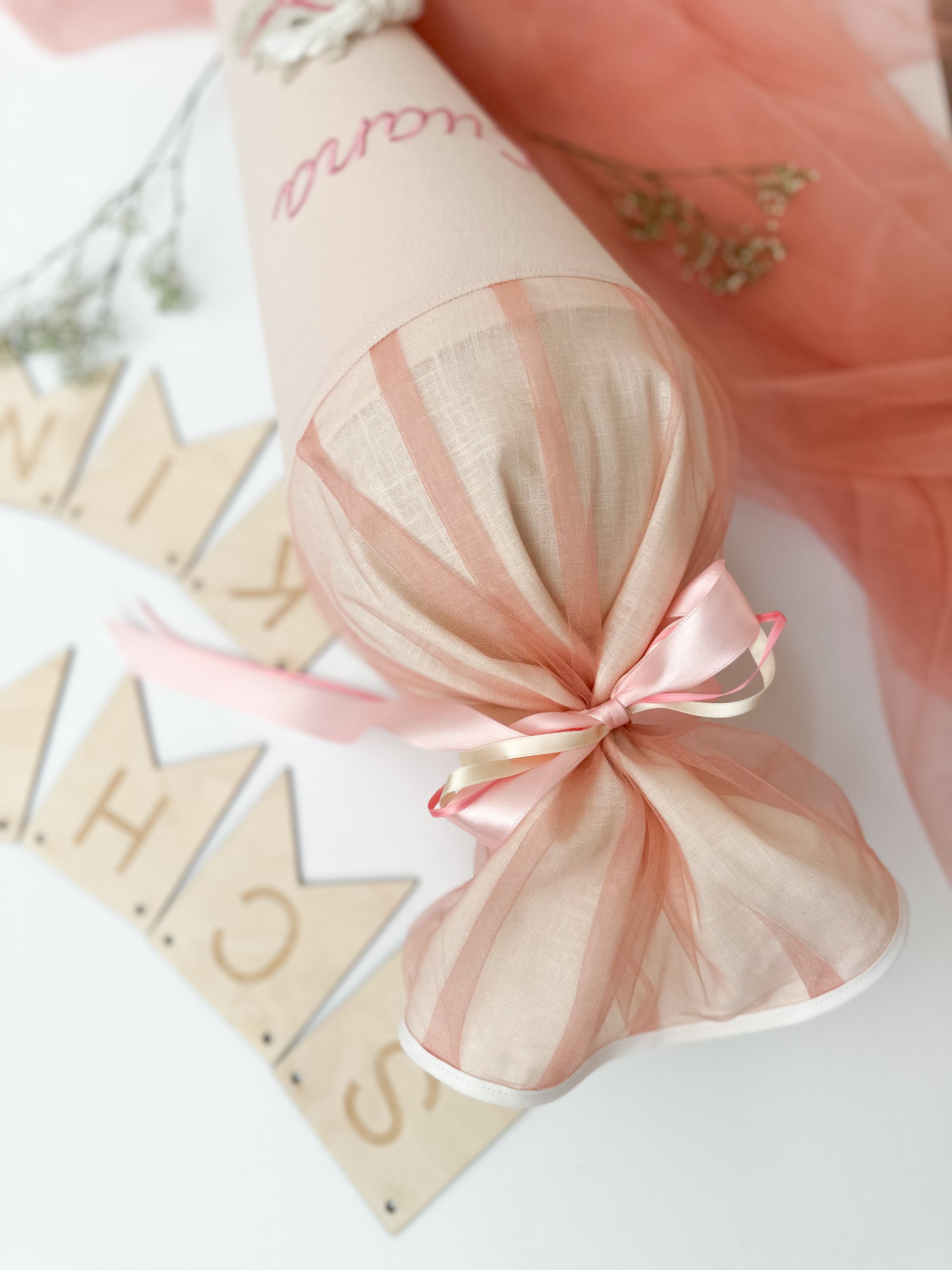 Schultüte Pferd mit Wollhaaren in 70cm und 35cm